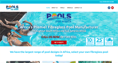 Desktop Screenshot of poolsforafrica.co.za