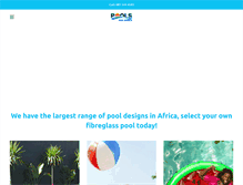 Tablet Screenshot of poolsforafrica.co.za